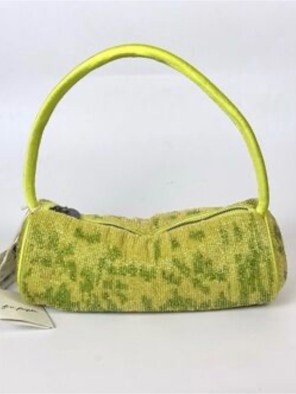 NWT Free People Bailey Beaded Barrel Bag | Green
